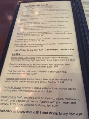 Menu photo 8 Nonna Bartolotta's Milwaukee, WI