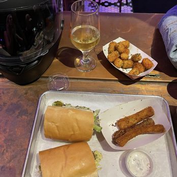 Long Story Short - Nashville hot chicken sandwich  Tots Chicken fries  Cider - Sandwiches Near Me - Pittsburgh, Pennsylvania