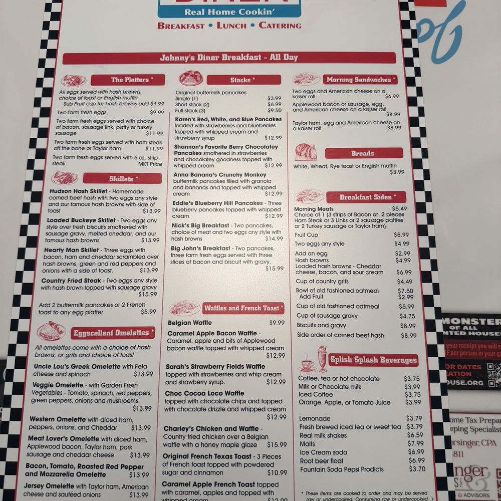 Johnnys Diner - Yummy Breakfast Menu 6/2026 - Diners Near Me - Hudson, Ohio Johnnys Diner - Yummy Breakfast Menu 6/2026 - Diners Near Me - Hudson, Ohio