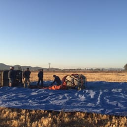 Setting up the balloon