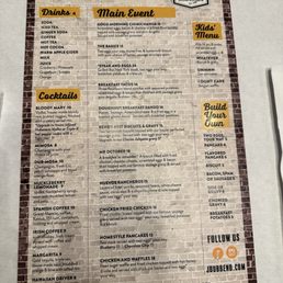 July 2025 menu
