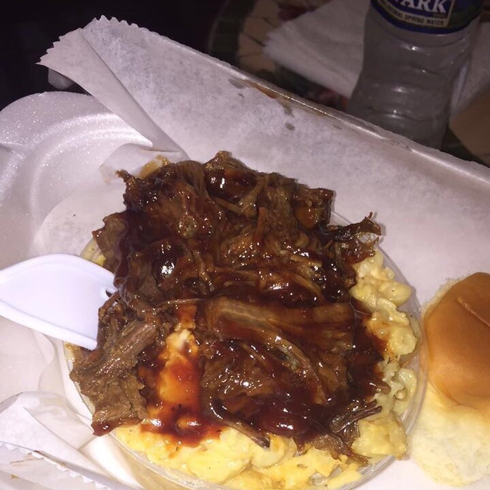 Miss P's Kitchen - Mac n cheese with brisket on top! - Food Trucks Near Me - Atlanta, Georgia Miss P's Kitchen - Mac n cheese with brisket on top! - Food Trucks Near Me - Atlanta, Georgia