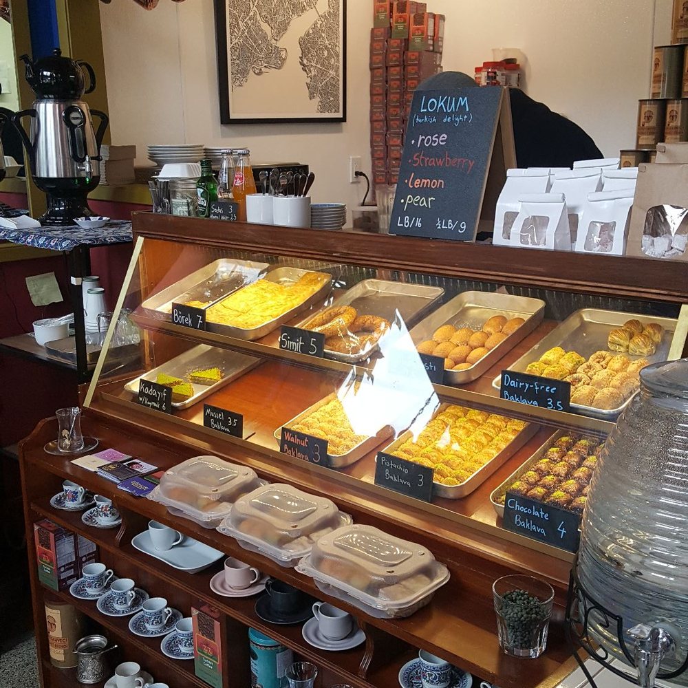 Ashuri Baklava & Cafe - Front counter (10/29/22) - Coffee & Tea Near Me - Bellingham, Washington Ashuri Baklava & Cafe - Front counter (10/29/22) - Coffee & Tea Near Me - Bellingham, Washington
