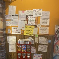 Vulgar and hateful anti-ICE rhetoric all over their front entrance.