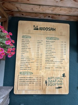 Menu photo 2 Woosah Art + Coffee Douglas, MI