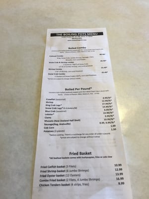 Menu photo 6 The Boiling Stop Plano, TX