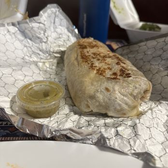 Sabroso! Mexican Grill - California Burrito w salsa for size lol - Mexican Near Me - Chicago, Illinois