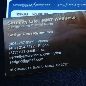 Serenity Life Wellness - Gave one of the best massages in EVER - Chiropractors Near Me - Atlanta, Georgia Serenity Life Wellness - Gave one of the best massages in EVER - Chiropractors Near Me - Atlanta, Georgia