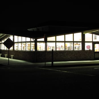 Fortuna Library - The library at night. - Libraries Near Me - Fortuna, California