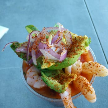 Mariscos Oceanos - Top view of this delicious cocktail!! - Food Trucks Near Me Mariscos Oceanos - Top view of this delicious cocktail!! - Food Trucks Near Me
