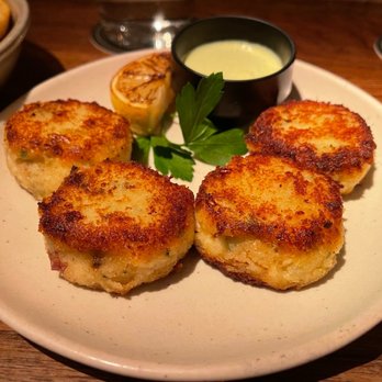The Dead Rabbit - Crab, Cauliflower & Cheese Fritters - Cocktail Bars Near Me - New York, New York The Dead Rabbit - Crab, Cauliflower & Cheese Fritters - Cocktail Bars Near Me - New York, New York