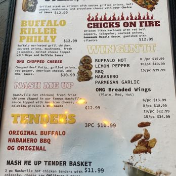 OMG! Burger - Pearland - Menu - Phillys, tenders and wings - Burgers Near Me - Pearland, Texas
