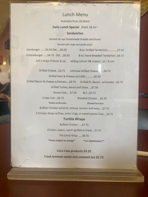 Menu photo 2 Stone House Restaurant & Bakery Delphi, IN Menu photo 2 Stone House Restaurant & Bakery Delphi, IN