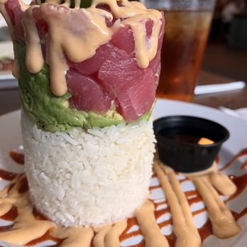 Tag's Hometown Bar & Grill - ML Edwards - Ahi tuna tower "raw" - New American Near Me - Mount Vernon, Texas Tag's Hometown Bar & Grill - ML Edwards - Ahi tuna tower "raw" - New American Near Me - Mount Vernon, Texas