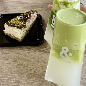 Moka & Co - Dubai chocolate cheesecake, banana matcha, coconut water matcha - Coffee & Tea Near Me - Fremont, California Moka & Co - Dubai chocolate cheesecake, banana matcha, coconut water matcha - Coffee & Tea Near Me - Fremont, California