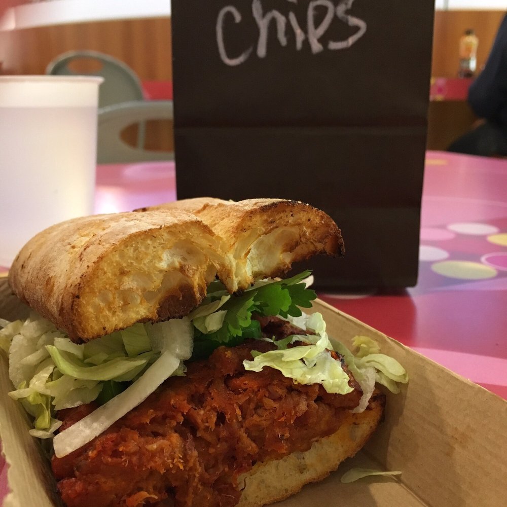 Korean Pork Sandwich With Chips Korean Pork Sandwich With Chips