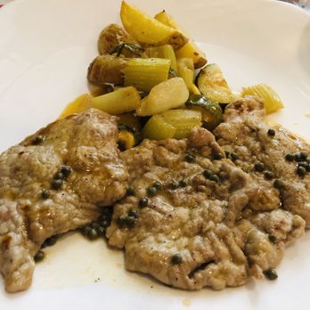 Pazzo Pomodoro - Veal with limoncello sauce, capers and a side of vegetables - Pizza Near Me - Vienna, Virginia