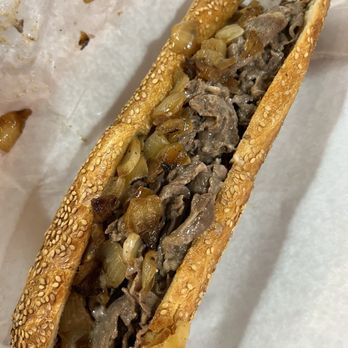 Uncle Gus' Steaks - Cheesesteak w cooper sharp & fried onions - Cheesesteaks Near Me - Philadelphia, Pennsylvania Uncle Gus' Steaks - Cheesesteak w cooper sharp & fried onions - Cheesesteaks Near Me - Philadelphia, Pennsylvania