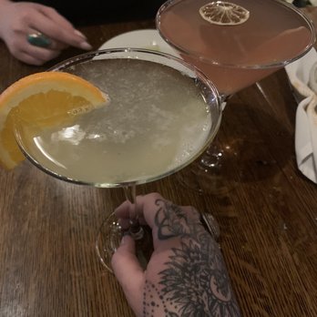 Massimo Restaurant - Pineapple doli martini & blood orange martini -- both delicious! - Italian Near Me - Providence, Rhode Island