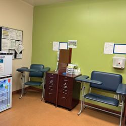 AltaMed - An internal view of the vitals check-up area.