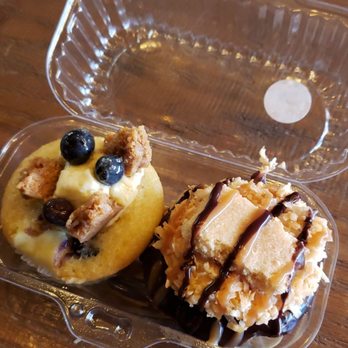 Molly's Cupcakes - Naperville - Samoa cupcake...and blueberry cheesecake...yum! - Cupcakes Near Me - Naperville, Illinois