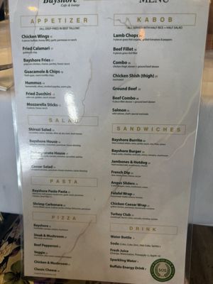 Menu photo 2 Bayshore Lounge Newport Beach, CA