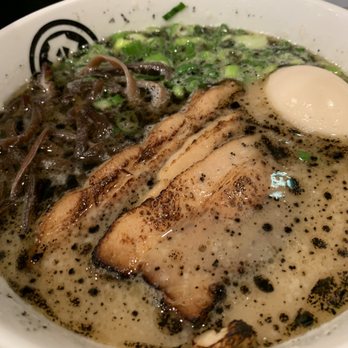 Kashiwa Ramen - Black Garlic Ramen with Pork Broth, Pork Cha-Shu - Ramen Near Me - Costa Mesa, California Kashiwa Ramen - Black Garlic Ramen with Pork Broth, Pork Cha-Shu - Ramen Near Me - Costa Mesa, California