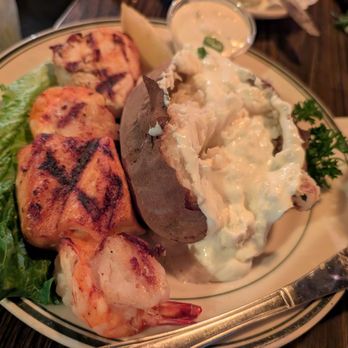 Old Tony's - Baked potatoe and  seafood selection. About 30.00 - Seafood Near Me - Redondo Beach, California
