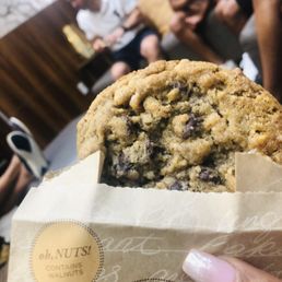 Hot cookie at check-in. Hot cookie at check-in.
