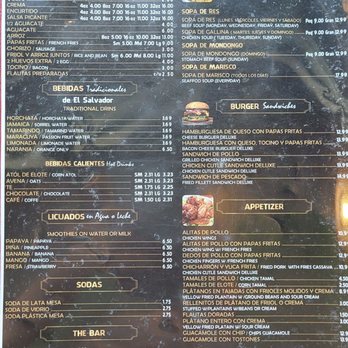 La Esquina Salvadoreña - Menu last page, August 2024 - Salvadoran Near Me - New Rochelle, New York La Esquina Salvadoreña - Menu last page, August 2024 - Salvadoran Near Me - New Rochelle, New York