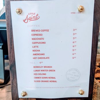 Little Saint - Coffee bar menu. - Vegan Near Me - Healdsburg, California Little Saint - Coffee bar menu. - Vegan Near Me - Healdsburg, California