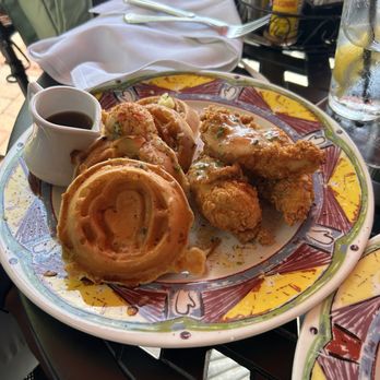 Miss Shirley's Cafe, Inner Harbor - Chicken 'n Cheddar Green Onion Waffles** *** - Breakfast & Brunch Near Me - Baltimore, Maryland Miss Shirley's Cafe, Inner Harbor - Chicken 'n Cheddar Green Onion Waffles** *** - Breakfast & Brunch Near Me - Baltimore, Maryland
