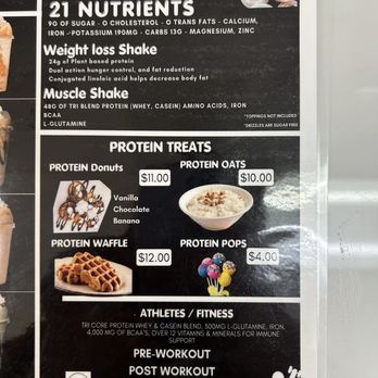 Break Room Nutrition - Protein Treats Menu - Juice Bars & Smoothies Near Me - Riverside, California Break Room Nutrition - Protein Treats Menu - Juice Bars & Smoothies Near Me - Riverside, California