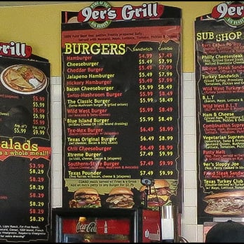 9er's Grill - Left Half of Menu - American Near Me - Houston, Texas 9er's Grill - Left Half of Menu - American Near Me - Houston, Texas