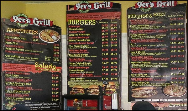Menu photo 7 9er's Grill Houston, TX Menu photo 7 9er's Grill Houston, TX