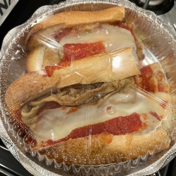 Leonardo's Pizza - Eggplant Parm Sandwich - Pizza Near Me - Norwalk, Connecticut