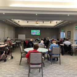 Legacy House Centennial Hills - Football, food & drinks always brings a crowd to the party. Pretty soon it will be standing room only.