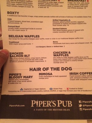 Menu photo 6 Piper's Pub Pittsburgh, PA