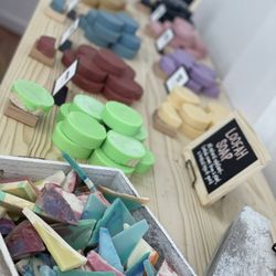 Blue Bison Soapery - Lots of samples to pick from when you visit the store.
