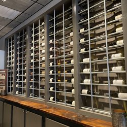 Bin228 Gastropub - Wine shelves