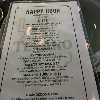 Texano Cocina - Happy hour menu 2 - Tex-Mex Near Me - Dallas, Texas Texano Cocina - Happy hour menu 2 - Tex-Mex Near Me - Dallas, Texas