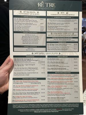 Menu photo 1 Re Tre Denver, CO