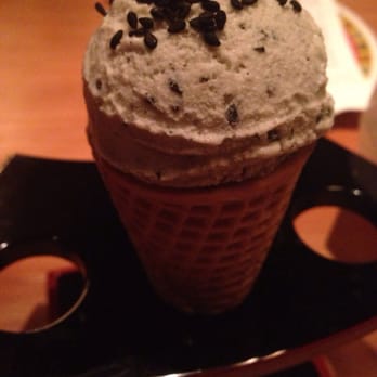 RAMEN-SAN - Black Sesame ice cream cone - Ramen Near Me - Chicago, Illinois