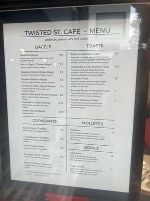 Menu photo 7 Twisted St. Cafe San Francisco, CA