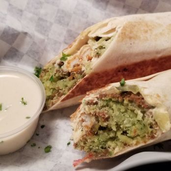 Truly Greek - Falafel super wrap (with fries inside!) - Mediterranean Near Me - Brandon, Florida