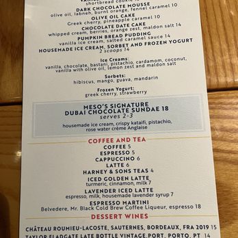 Meso Modern Mediterranean - Menu - Mediterranean Near Me - San Jose, California