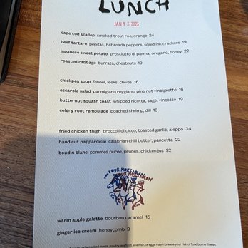 The Four Horsemen - Menu for lunch - Wine Bars Near Me - Brooklyn, New York The Four Horsemen - Menu for lunch - Wine Bars Near Me - Brooklyn, New York