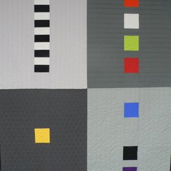 A modern quilt using Moda Bella Solids