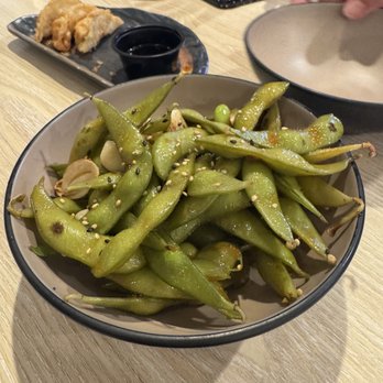 Tanoshi Japanese Bistro - Overcooked edamame - Sushi Bars Near Me - Walnut Creek, California