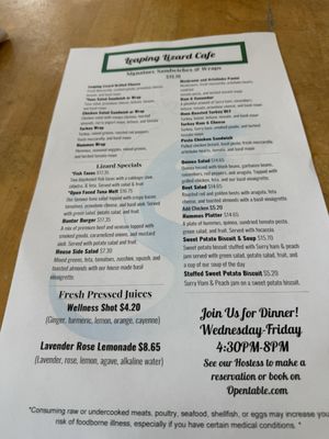 Menu photo 3 Leaping Lizard Cafe Virginia Beach, VA